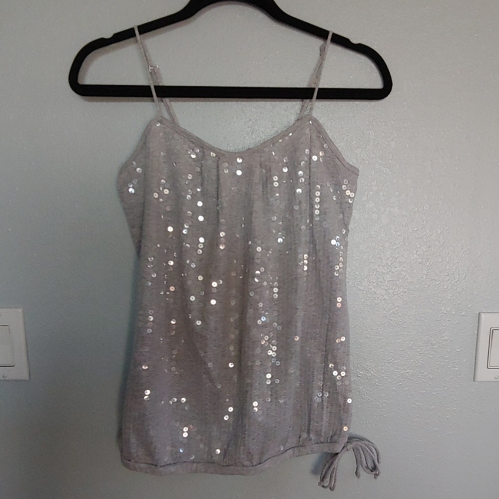 Sequin Spaghetti Strap Top